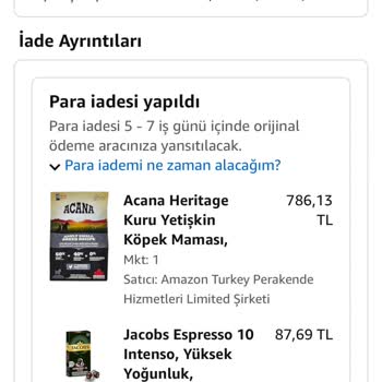 Amazon Bir Aydır Bekleye İade Parası