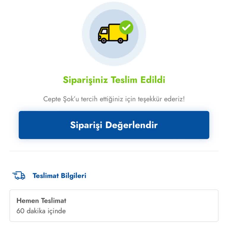 Şok Market Para İademi Yapmıyor.