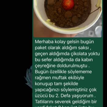 Myra Çikolata Evim Profesyonel Olmayan Firma Sıkıntısı