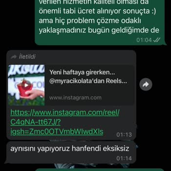 Myra Çikolata Evim Profesyonel Olmayan Firma Sıkıntısı