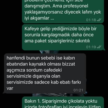 Myra Çikolata Evim Profesyonel Olmayan Firma Sıkıntısı