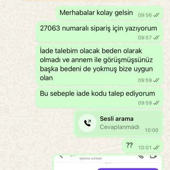 Almira Butik Pişmanlık İade Yapmıyor Değişim De Kendi İsteğine Göre!