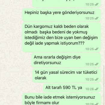 Almira Butik Pişmanlık İade Yapmıyor Değişim De Kendi İsteğine Göre!