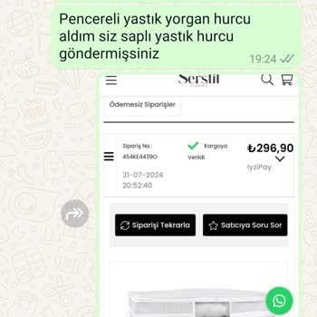 Serstil Ev Tekstil Yanlış Ürün Ve İade Sorunu