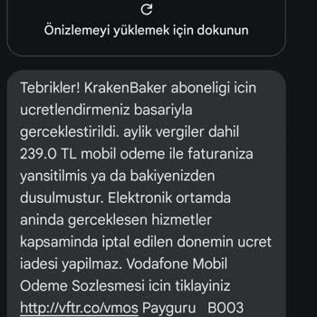 Vodafone Pay Habersiz Para Yansıması