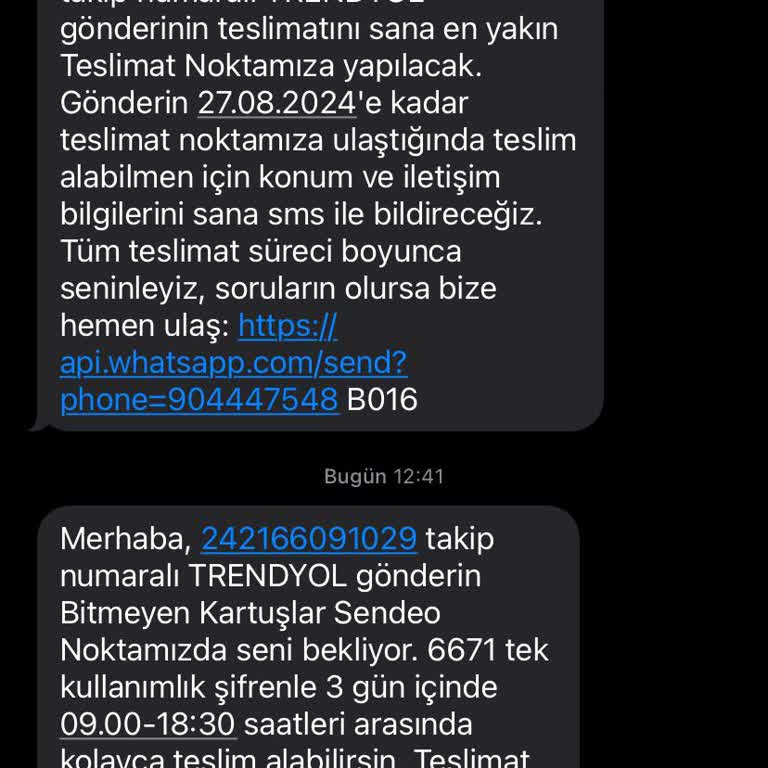 Trendyol Kargo Teslim Edilmeme
