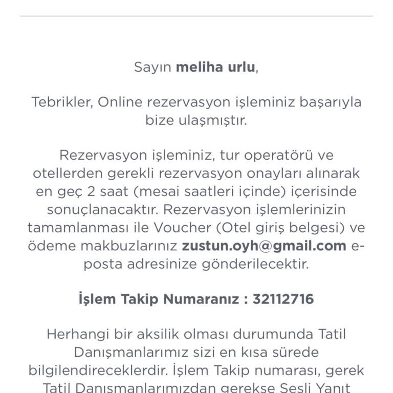 Tatil Sepeti Dolayısıyla Yaşadığım Mağduriyet