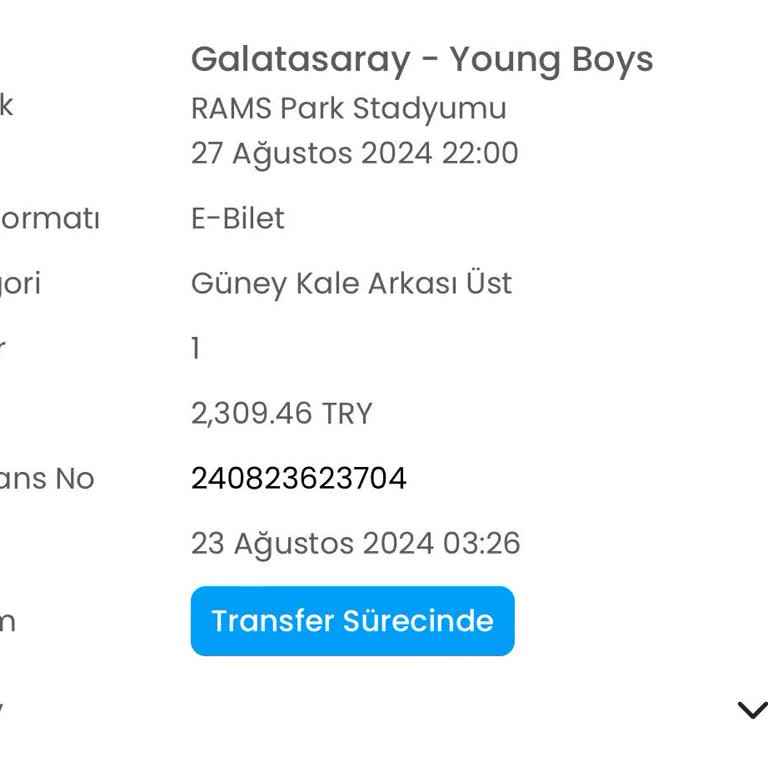 Banabilet.com Transfer Sureci Uzun