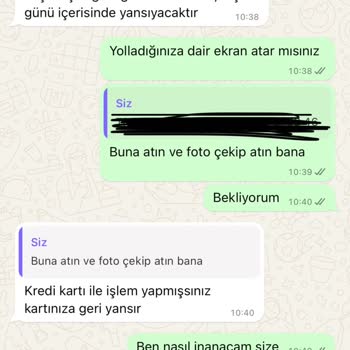 Melvien Para İadesi Yapılmadı
