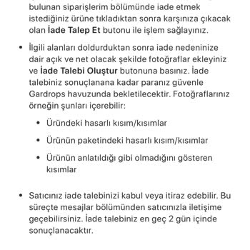 Gardrops İade Ve Kargo Ücreti Sorunu