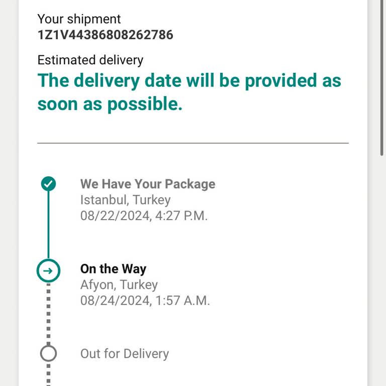 UPS - 30 Euro Bedel Karşılığına Rağmen Hizmet Alamıyorum