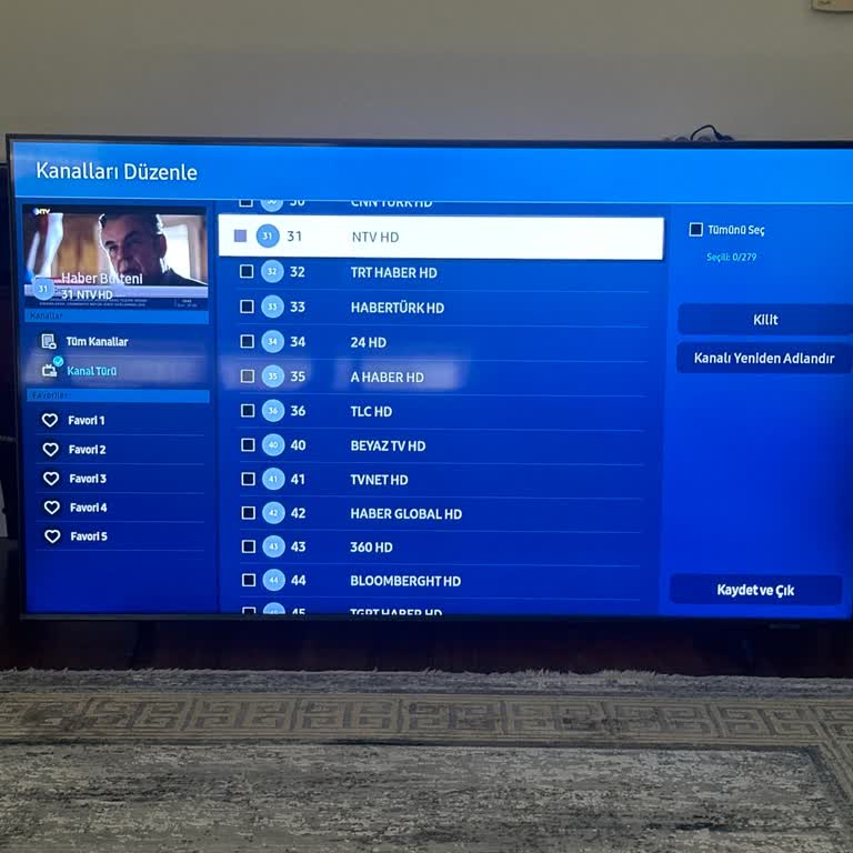 Samsung Kanal Yer Değiştirme Sorunu