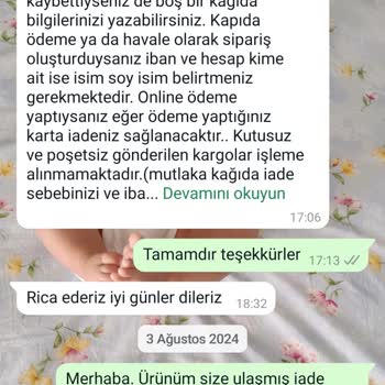 Selin Shoes Ürün İadesi Hk.