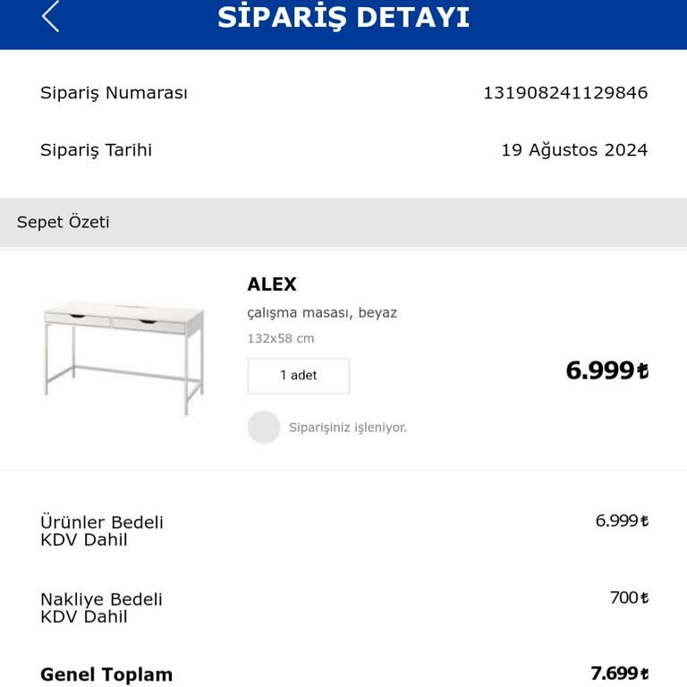 IKEA Teslim Edilmeyen Sipariş