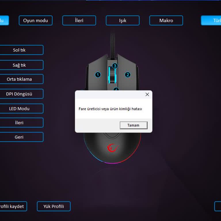 Rampage Yeni Aldığım Mouse Ters Hareket Ediyor