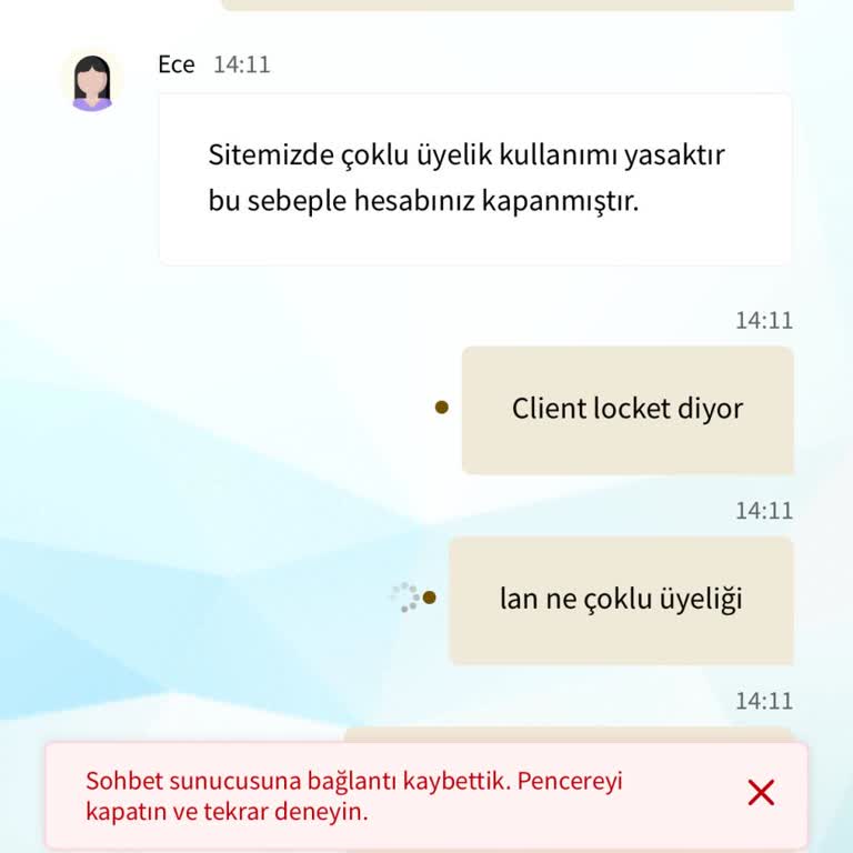 Tarabet Hesabımı Kapattılar Paramı Vermediler