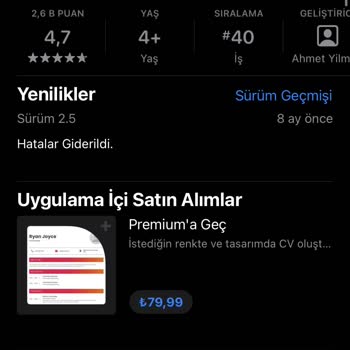CV Maker Hesabımdan Para Çekti