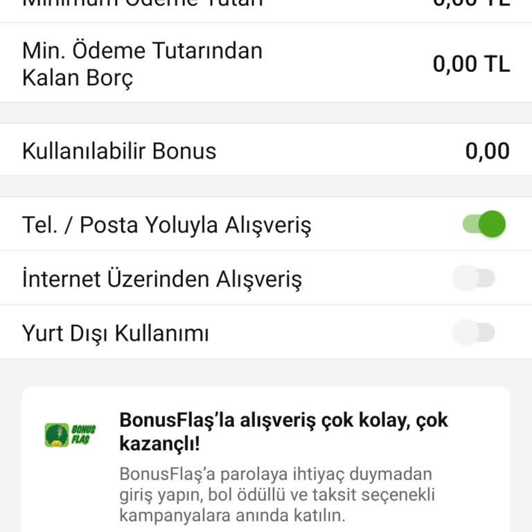 Garanti Bankası Kredi Kart Limiti Arttırmıyor!