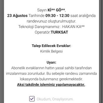 TÜRKSAT Kablo Net Kuruluma Gelmiyor