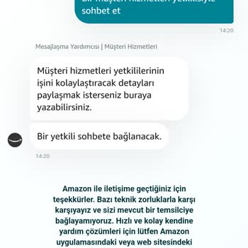 45 Gündür Yapılmayan İadem Ve Ulaşılamayan Amazon Müşteri Hizmetleri