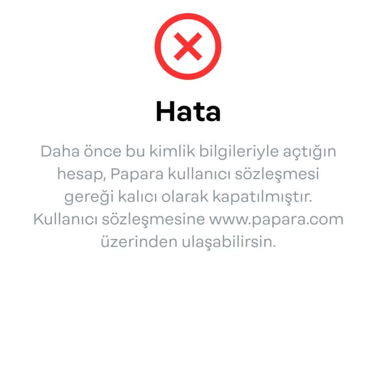 İlk Defa Açmış Olduğum Papara Hesabımı Doğrulayamıyorum