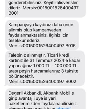 Akbank Kredi Kartı Taksitlendirme Hatası