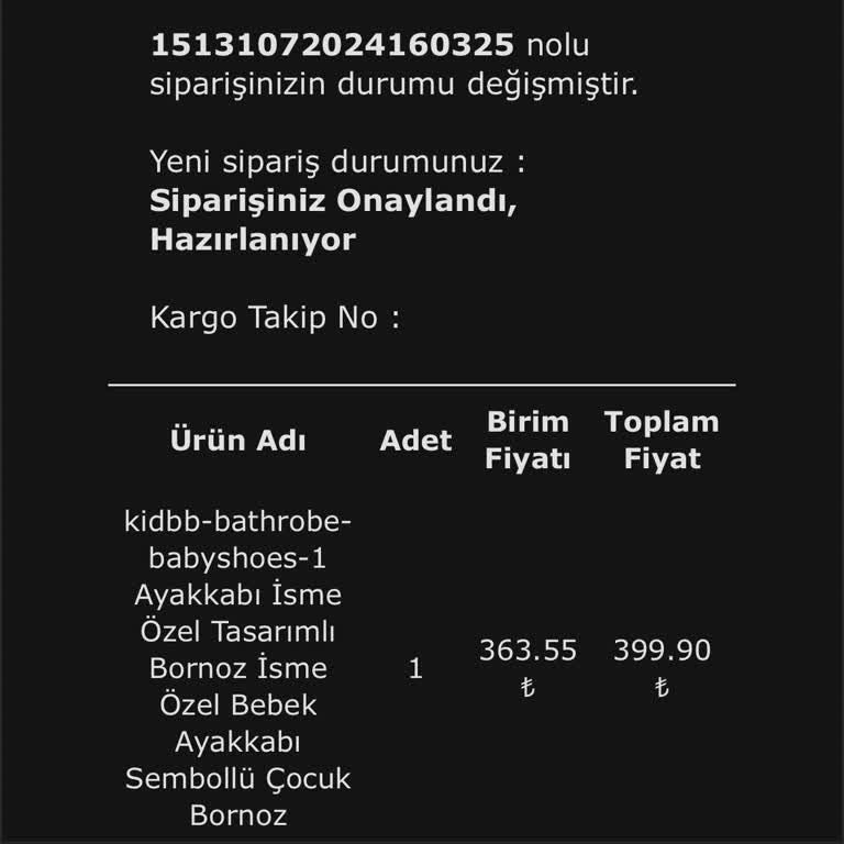 isimyazilihavlu.com Sipariş Hala Teslim Edilmedi