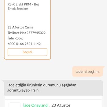 Trendyol İade Ürünümün Parasını Yatırmıyor. Sipariş No: 2577945022