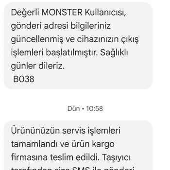 Monster Servisi Bakım Süresini Uzattıkça Uzattı