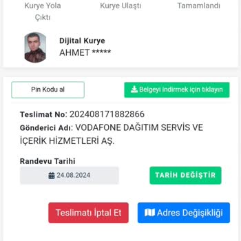 Dijital Kurye Hattımı Teslim Etmiyor Mağduriyet Yaşıyorum