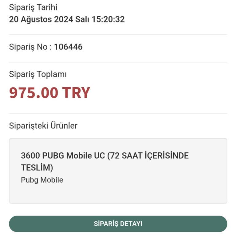 Enucuzpubg.com Uc Teslimatı Yapılmıyor.