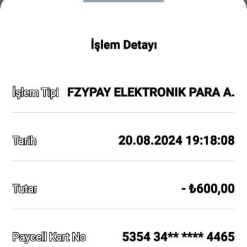 Paycell Param Hesabıma Yatmadı