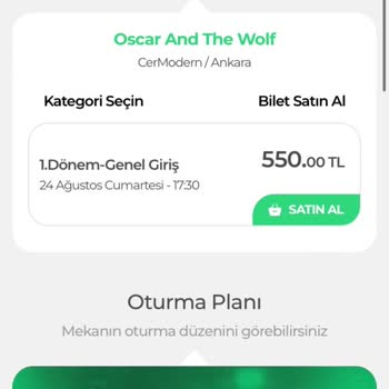 Bubilet Konser Programı Eksikliği