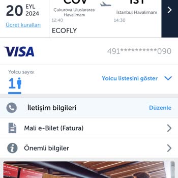 THY Bilet Değişikliği Ve Fazla Ücret Talebi