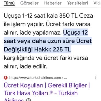 THY Bilet Değişikliği Ve Fazla Ücret Talebi