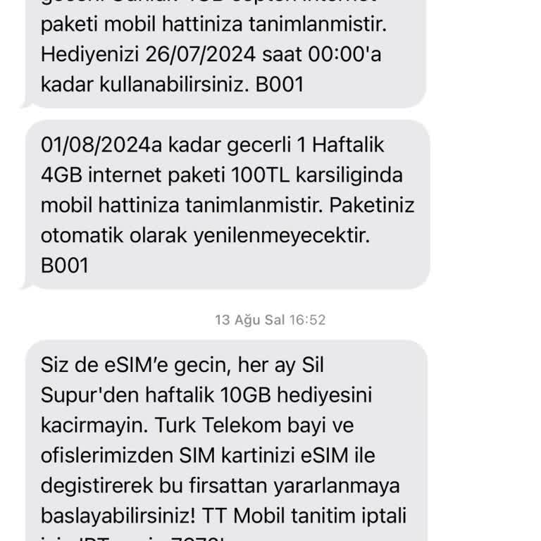 Türk Telekom Eksik Bilgilendirme Ve Kısıtlama Ücreti
