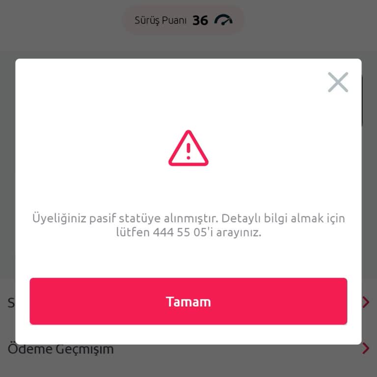 Tiktak Üyeliğim Pasif Duruma Alınmış