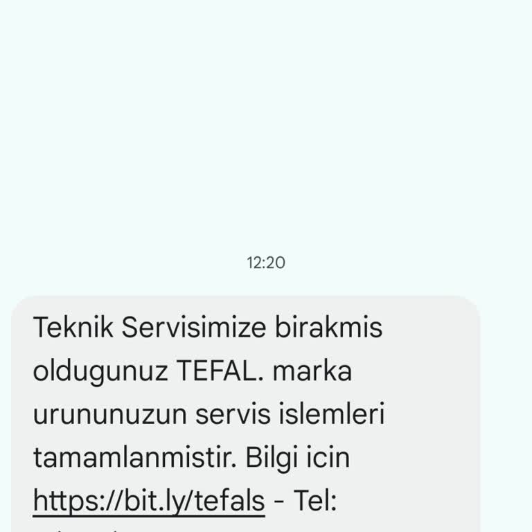 Tefal Yetkili Servis Yanlış Bilgilendirme
