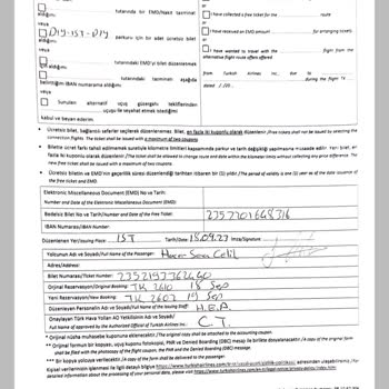 THY Overbooking Bedelsiz Bilet