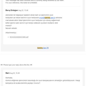 Gaming.gen.tr İşlemci Hediyesi Olan 2 Oyunu Vermemeyi Tercih Ediyor
