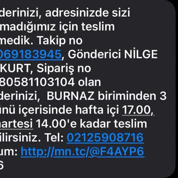 MNG Kargo Evde Olduğum Halde Kargoyu Teslim Edemediğini Söylüyor.