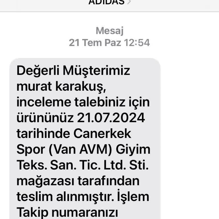 Adidas Spor Ayakkabısı Değişim Talebi Reddedildi