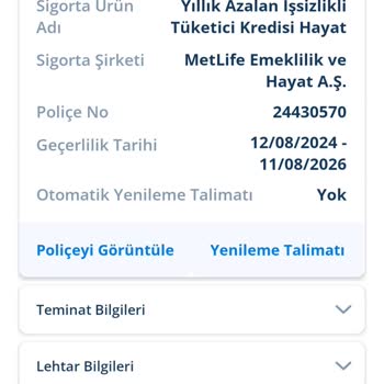 Denizbank Kredi Sigortası İptali