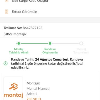 Montajix Gelmeyen Montaj Ekibi