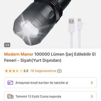 Hepsiburada'dan Gelen El Feneri Beklentileri Karşılamadı