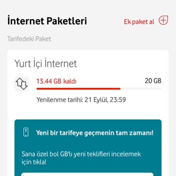 Vodafone Red 20GB Tarifesinde Sınırsız İnternet Sorunu