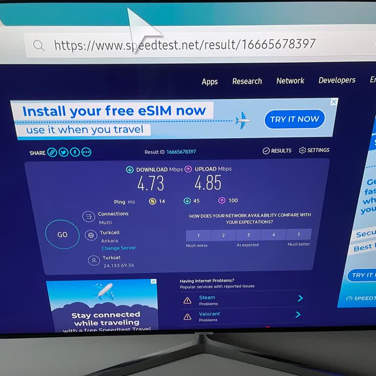 TÜRKSAT Kablo Net İnternet Hizmeti