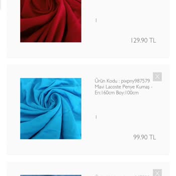Pix Kumaş Pixkumas.com Yanlış Ve Hatalı Kumaş Gönderdi