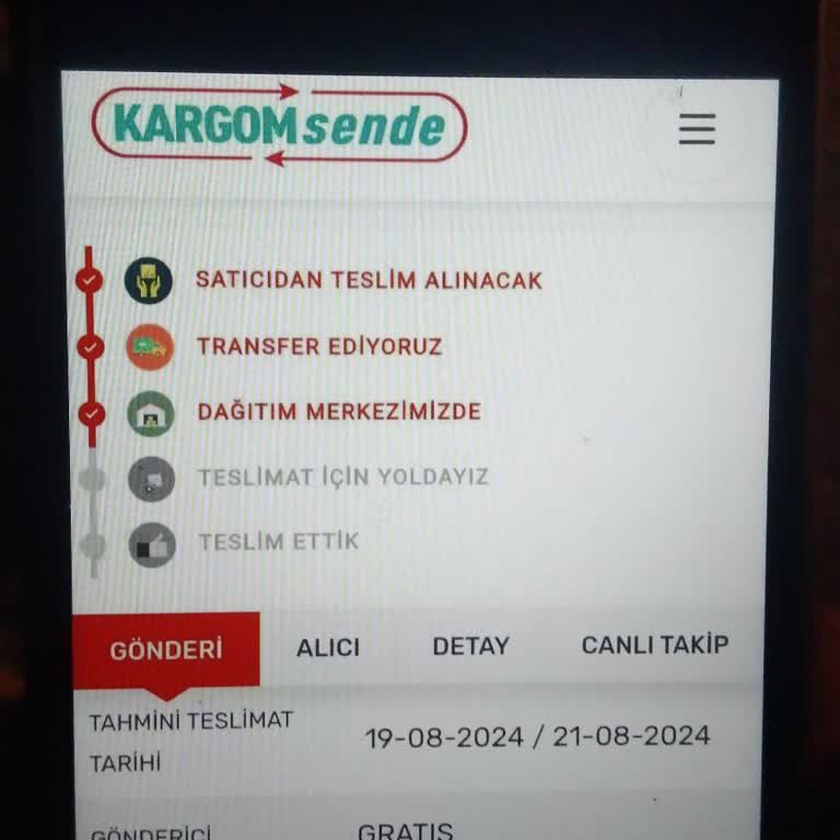 Kargomsende Kargomu Dağıtıma Çıkarmadı