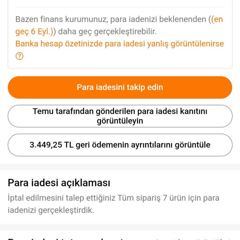 Ziraat Bankası Temu İptal Ödemsi Yatmadı